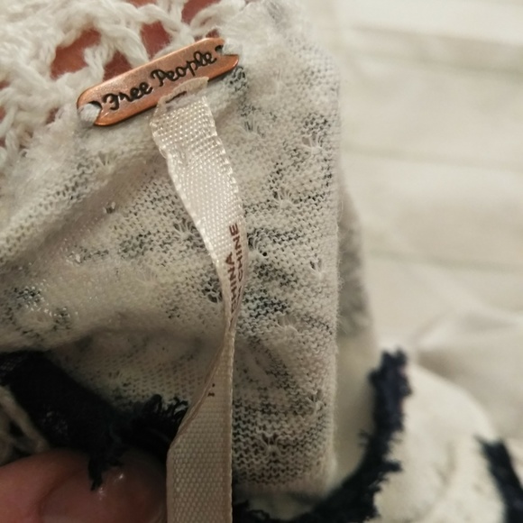 Free People handkerchief hog neck Crochet top - Picture 7 of 8